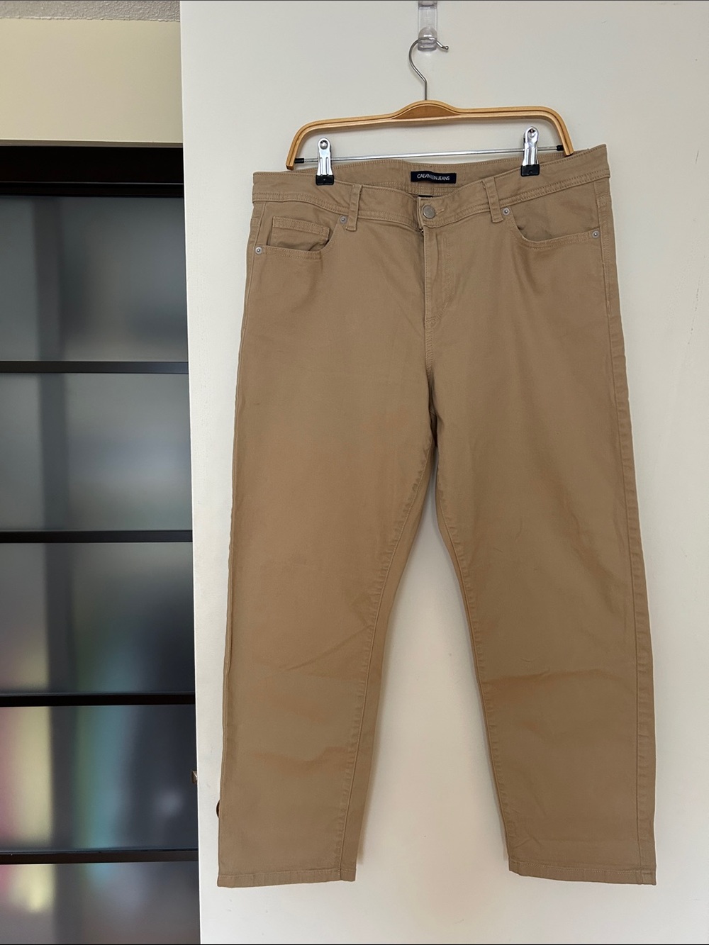 Calvin Klein Women's Tan Cropped Jeans